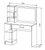 Софи стол макияжный СМС 1100.1 - интернет-магазин недорогой мебели "Мебель в дом" город Советский, город Югорск