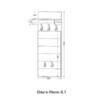 Вешало настенное Ольга Милк 6.1 - интернет-магазин недорогой мебели "Мебель в дом" город Советский, город Югорск